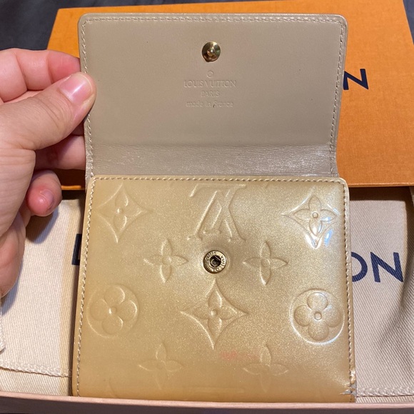 LV VERNIS TAN SHORT WALLET TH0082 - Picture 2 of 8